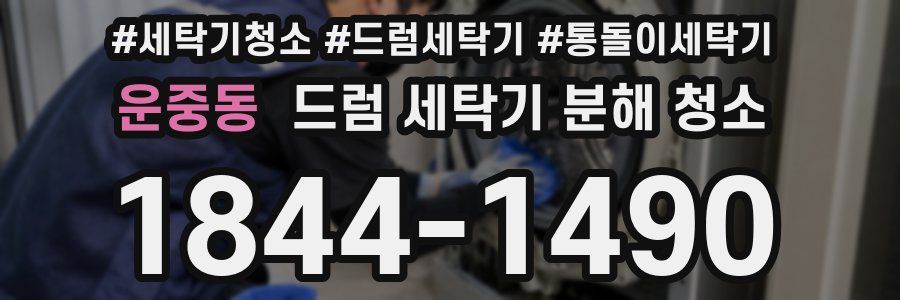 운중동 드럼 세탁기 분해 청소
