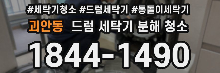 괴안동 드럼 세탁기 분해 청소