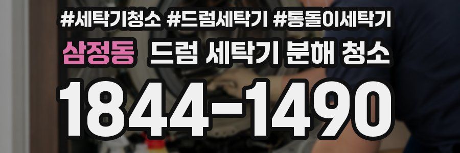 삼정동 드럼 세탁기 분해 청소