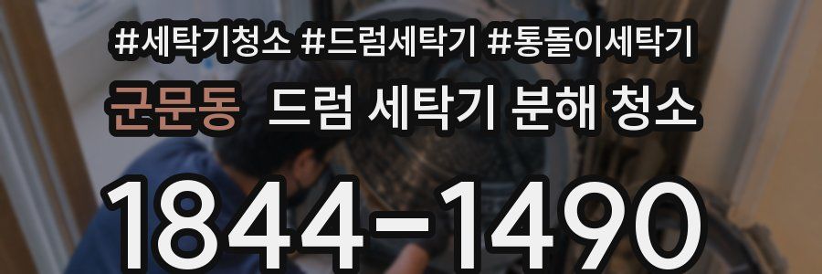 군문동 드럼 세탁기 분해 청소
