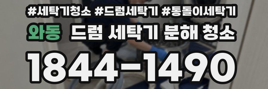 와동 드럼 세탁기 분해 청소