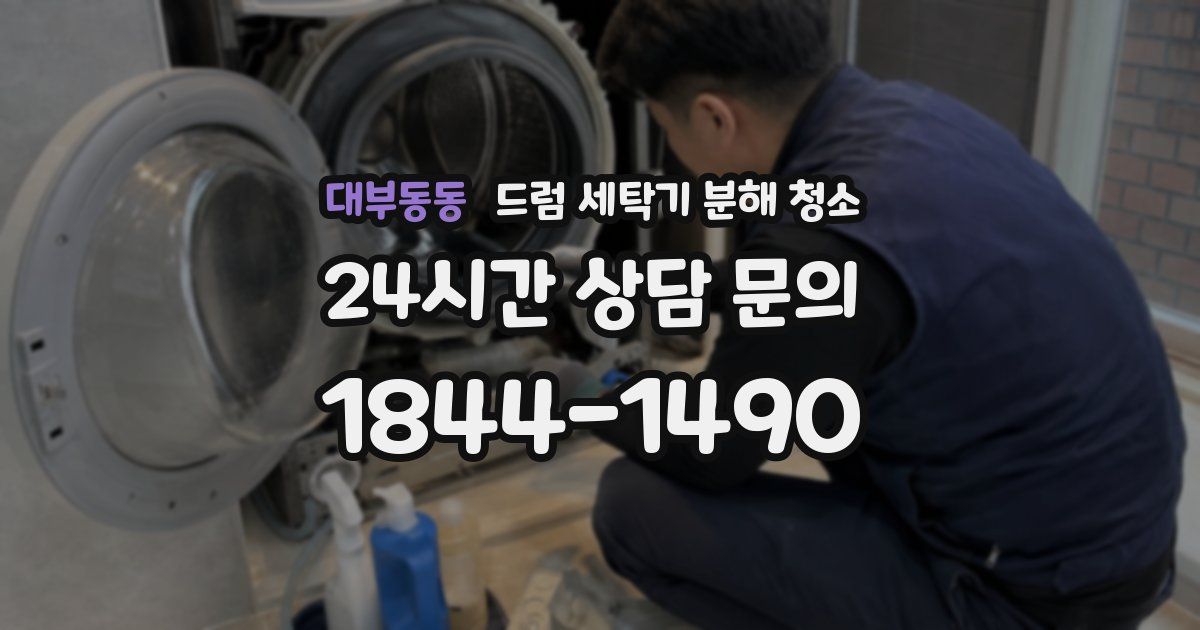 대부동동 드럼 세탁기 분해 청소