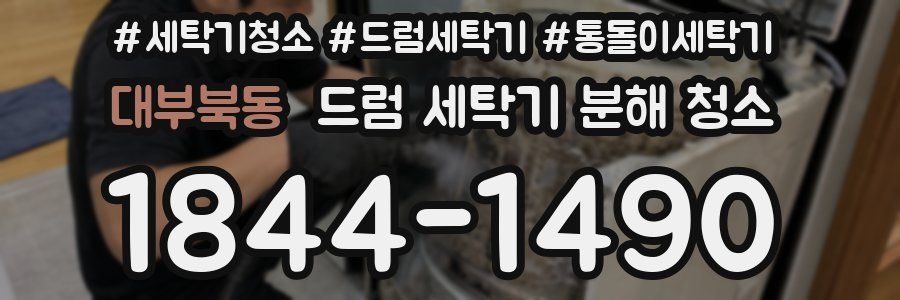 대부북동 드럼 세탁기 분해 청소