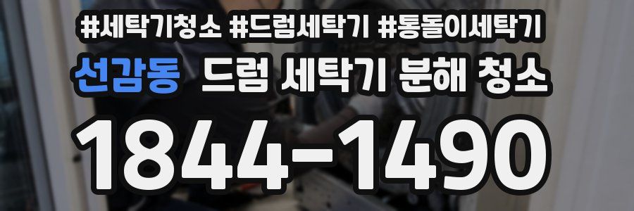 선감동 드럼 세탁기 분해 청소