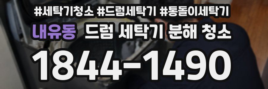 내유동 드럼 세탁기 분해 청소
