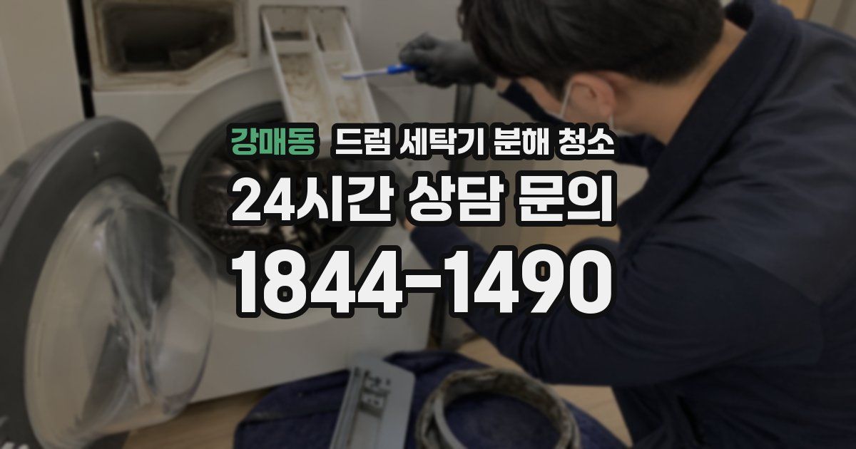 강매동 드럼 세탁기 분해 청소