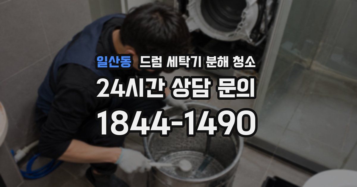 일산동 드럼 세탁기 분해 청소
