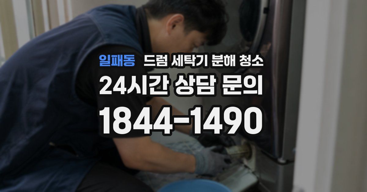 일패동 드럼 세탁기 분해 청소