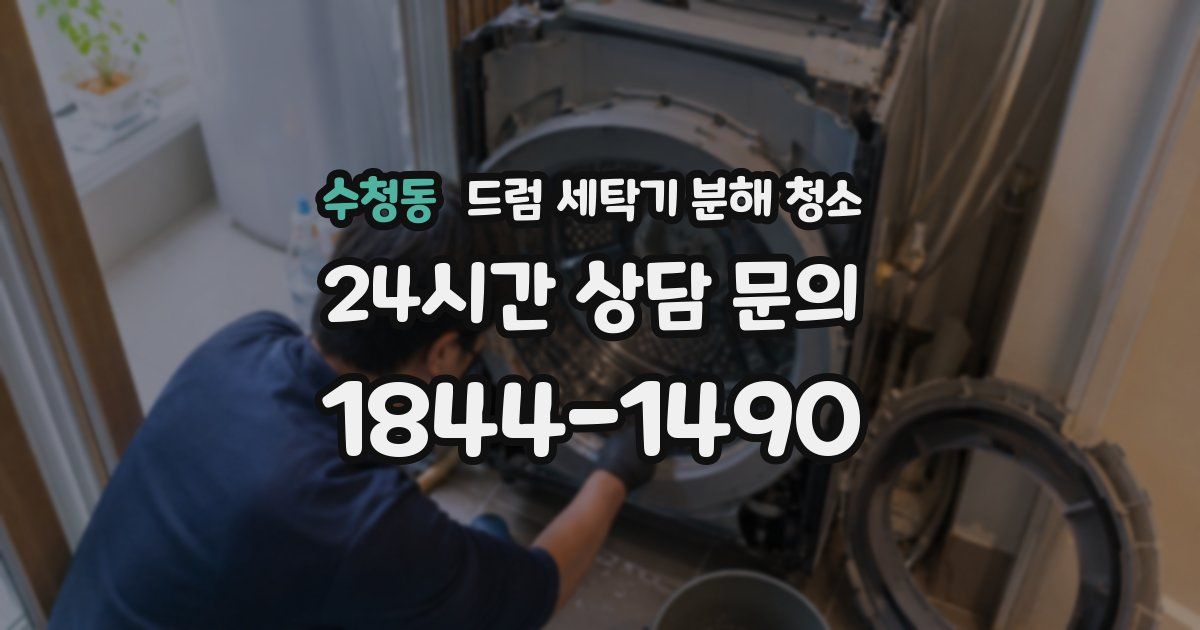 수청동 드럼 세탁기 분해 청소