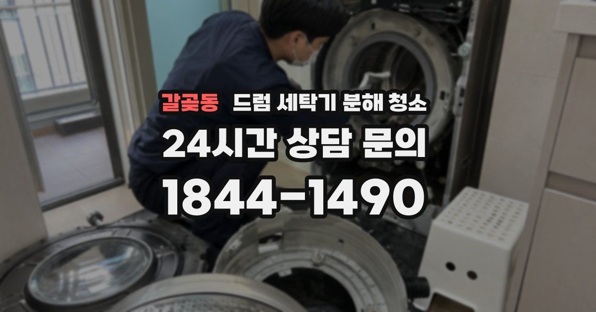 갈곶동 드럼 세탁기 분해 청소