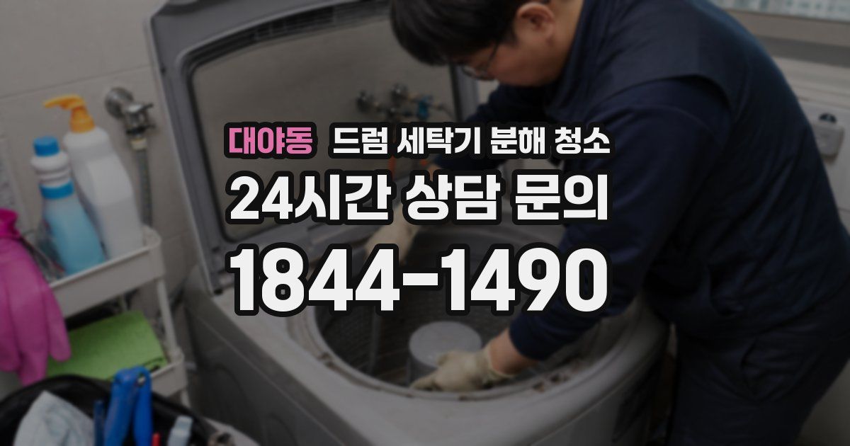 대야동 드럼 세탁기 분해 청소