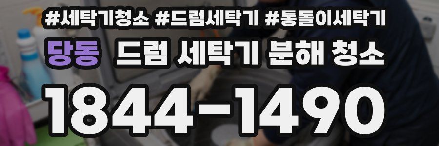 당동 드럼 세탁기 분해 청소
