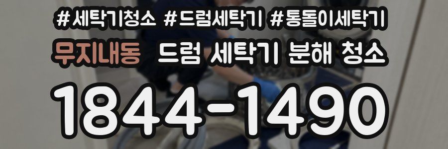 무지내동 드럼 세탁기 분해 청소