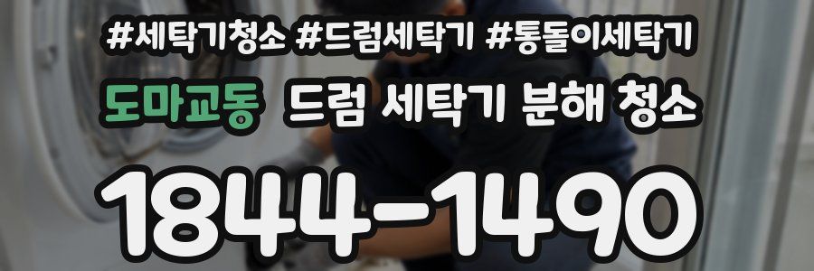 도마교동 드럼 세탁기 분해 청소