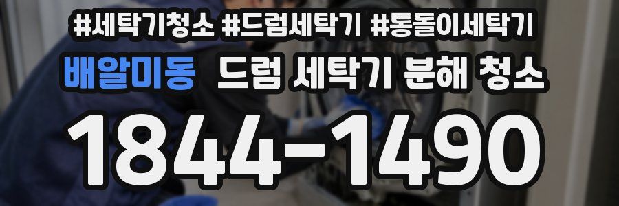 배알미동 드럼 세탁기 분해 청소