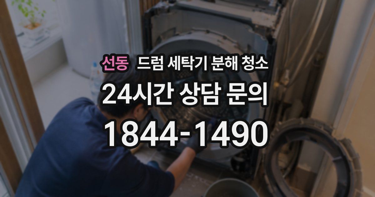 선동 드럼 세탁기 분해 청소