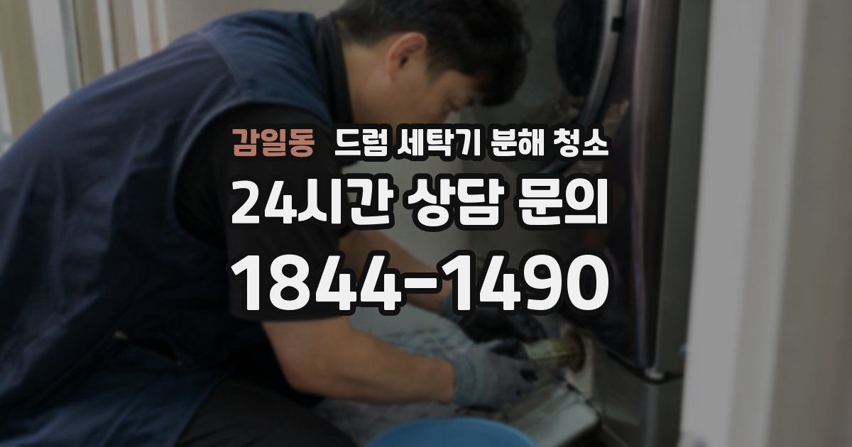 감일동 드럼 세탁기 분해 청소
