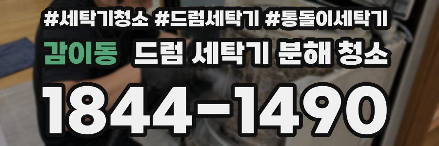 감이동 드럼 세탁기 분해 청소