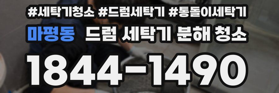 마평동 드럼 세탁기 분해 청소