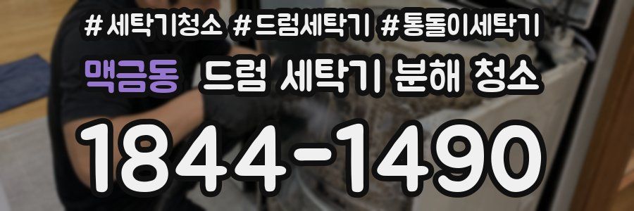 맥금동 드럼 세탁기 분해 청소