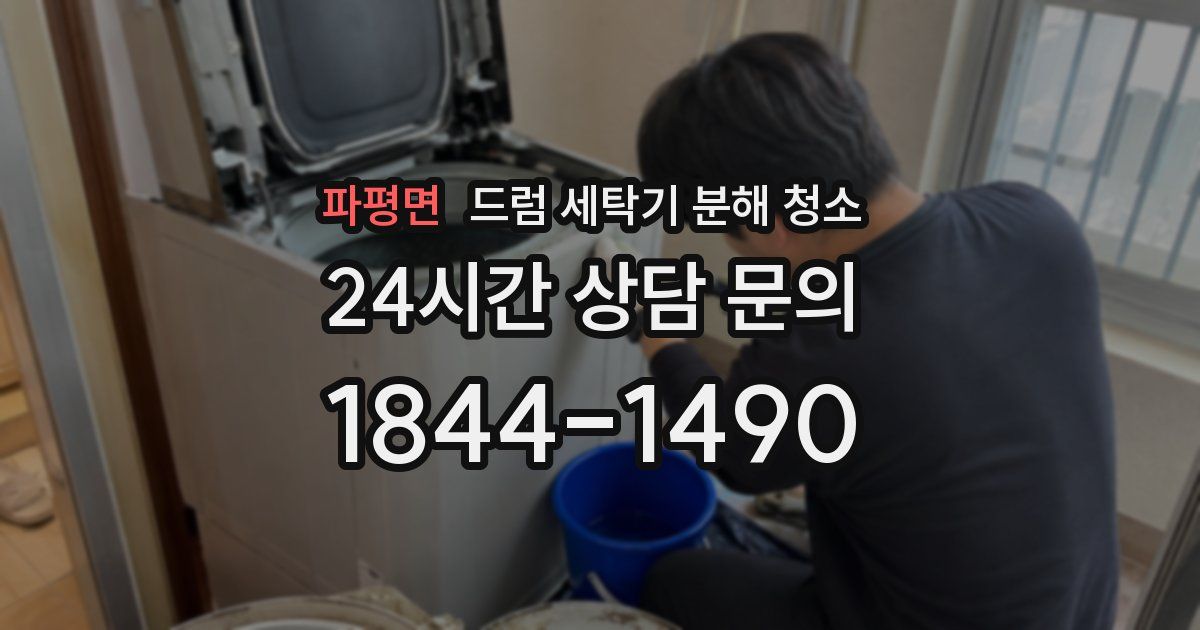 파평면 드럼 세탁기 분해 청소