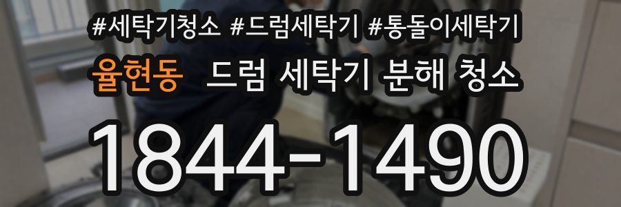 율현동 드럼 세탁기 분해 청소