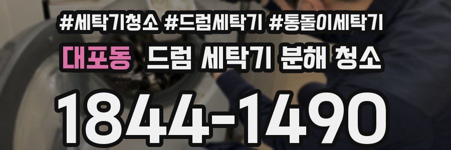 대포동 드럼 세탁기 분해 청소