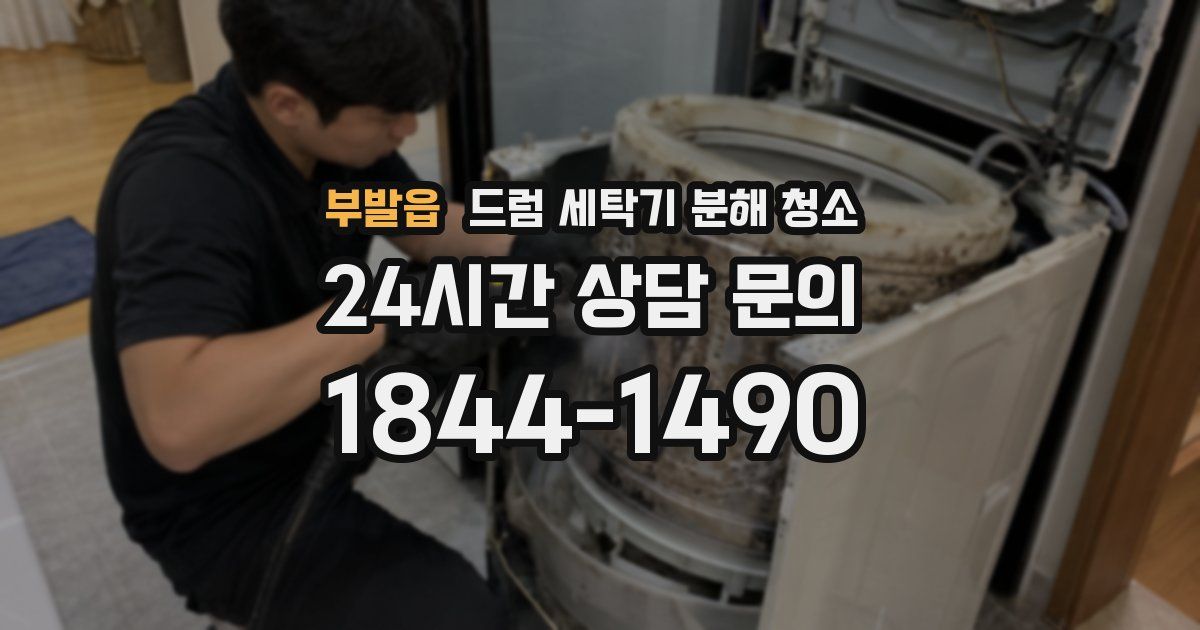 부발읍 드럼 세탁기 분해 청소