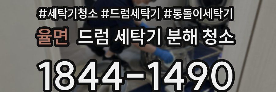 율면 드럼 세탁기 분해 청소