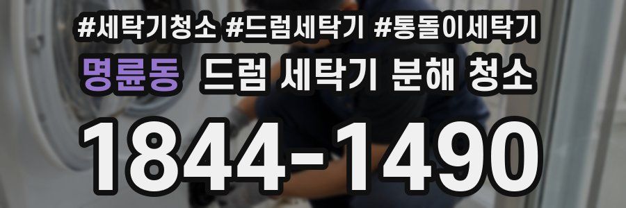 명륜동 드럼 세탁기 분해 청소