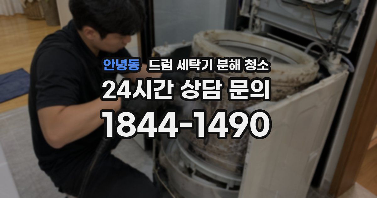 안녕동 드럼 세탁기 분해 청소