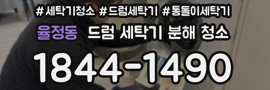 율정동 드럼 세탁기 분해 청소
