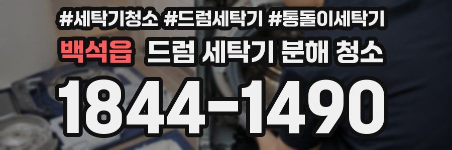 백석읍 드럼 세탁기 분해 청소