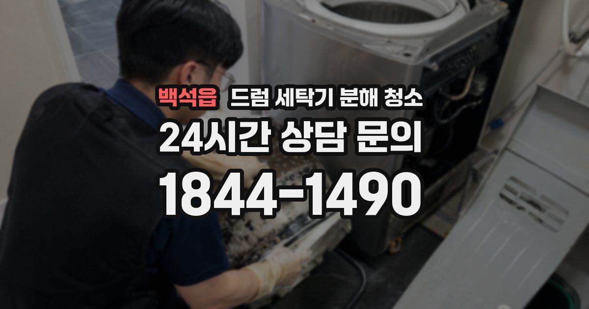 백석읍 드럼 세탁기 분해 청소