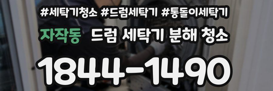 자작동 드럼 세탁기 분해 청소