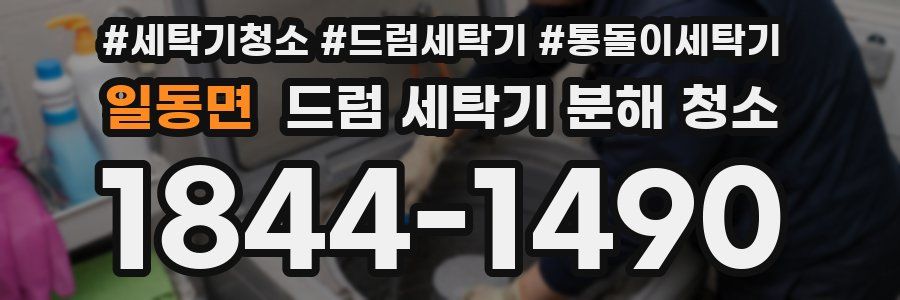 일동면 드럼 세탁기 분해 청소