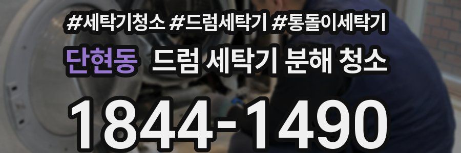 단현동 드럼 세탁기 분해 청소