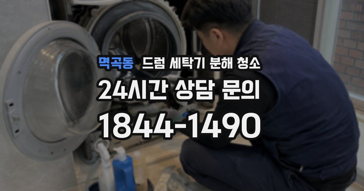 멱곡동 드럼 세탁기 분해 청소