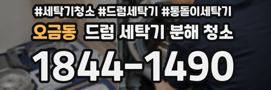 오금동 드럼 세탁기 분해 청소