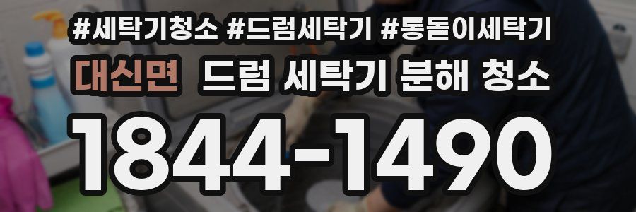 대신면 드럼 세탁기 분해 청소