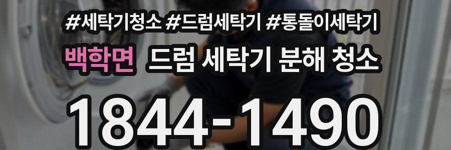 백학면 드럼 세탁기 분해 청소