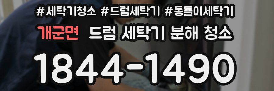 개군면 드럼 세탁기 분해 청소