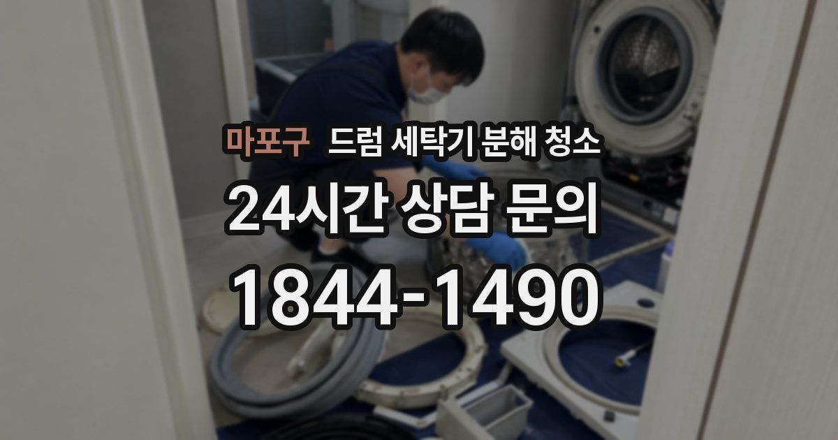 마포구 드럼 세탁기 분해 청소