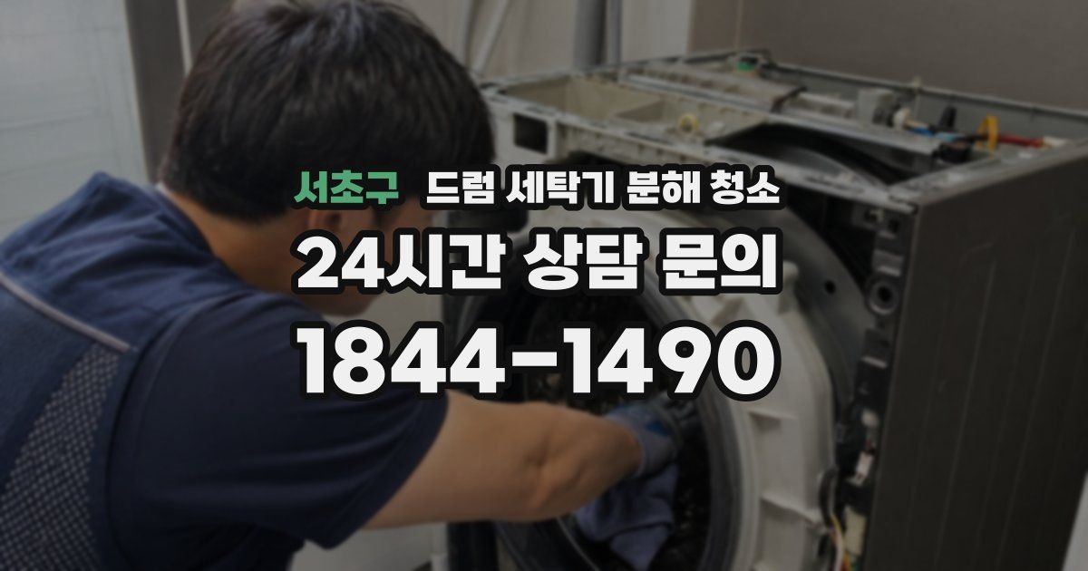 서초구 드럼 세탁기 분해 청소