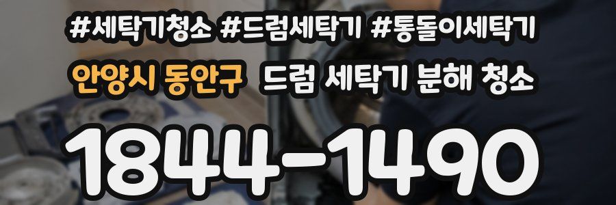 안양시 동안구 드럼 세탁기 분해 청소