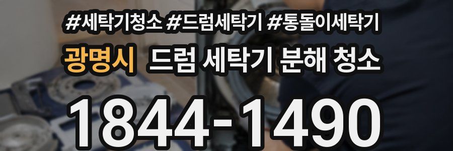 광명시 드럼 세탁기 분해 청소