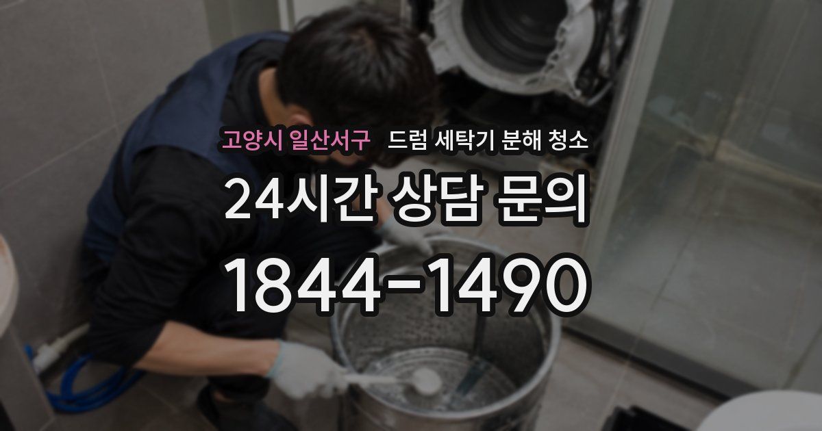 고양시 일산서구 드럼 세탁기 분해 청소