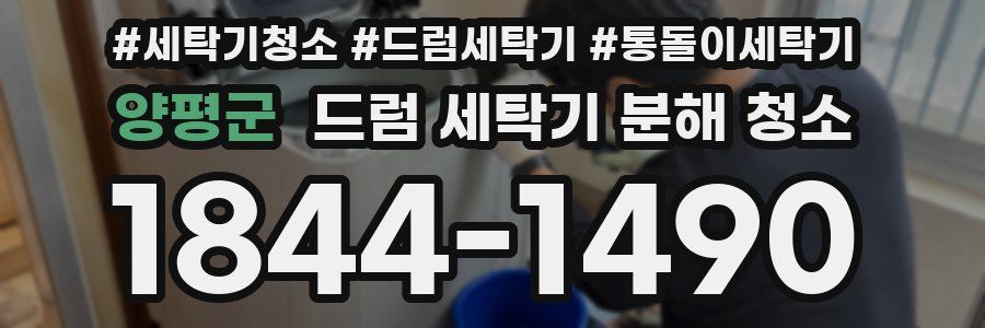 양평군 드럼 세탁기 분해 청소