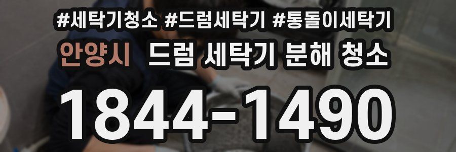 안양시 드럼 세탁기 분해 청소
