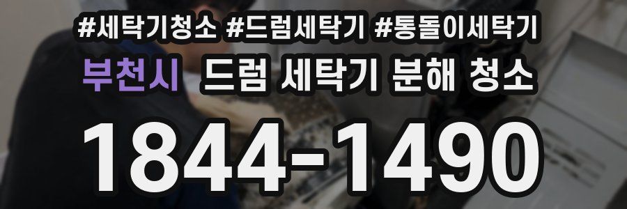 부천시 드럼 세탁기 분해 청소